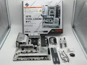 ASRock X870 STEEL LEGEND WIFI AM5 AMD X870 SATA 6Gb/s ATX Motherboard - Picture 1 of 9