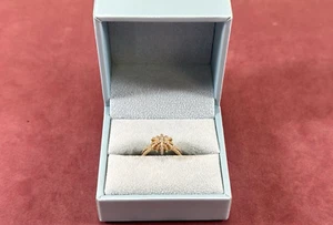 David Yurman Starburst 18k Yellow Gold Ring w/ Diamonds  - Size 6-1/4+ - Picture 1 of 11
