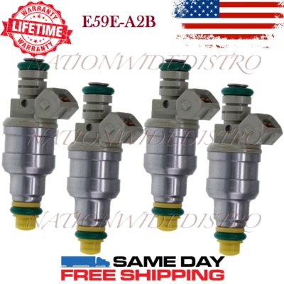 4x Inyectores de combustible Bosch OEM para 85-93 Mercury Topaz Ford Tempo Ranger Mustang Foto 1 de 4