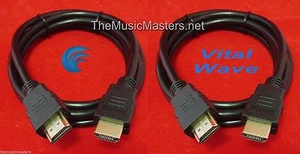 2X 12' ft HDMI Cable M-M 1080P 4K Ultra HDTV BLURAY DVD XBOX PS3 Wire Cord VWLTW - Picture 1 of 7