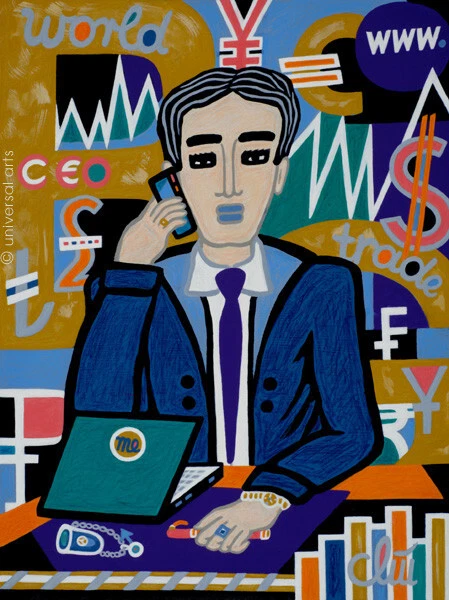 JACQUELINE DITT - Big Business Worldtrade A2 gross DRUCK Handel Kurse - Bild 1 von 3