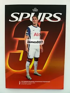 Tottenham Spurs v Eintracht Frankfurt 10-04-2025 Europa League QF Programme - Picture 1 of 1