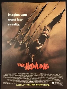Anuncio impreso de película The Howling 1981 - Imagen 1 de 1