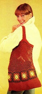 BEACHY Net Tote Bag/Purse/Crochet Pattern INSTRUCTIONS ONLY - Picture 1 of 1