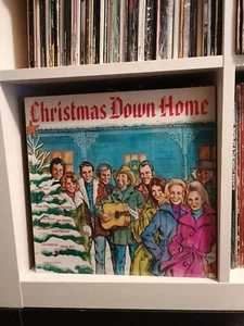 Christmas Down Home ~  VG+  Country Xmas. Johnny Cash + Willie Nelson Vinyl - Picture 1 of 2