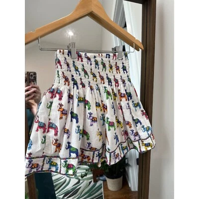 Falda Mary Marshmallow Calada Colorida Estampado Elefante Niñas Talla 14 Usada en Excelente Condición Foto 1 de 4