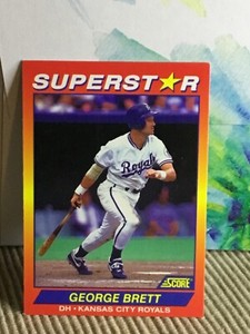 1992 Score Superstar George Brett#21 Free Shipping! JamiesJocks ⚾️⚾️!!