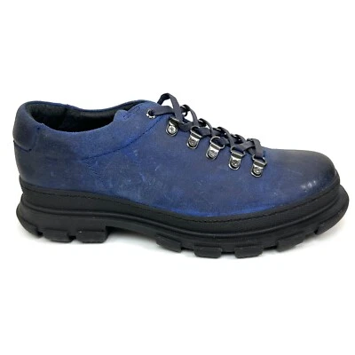 Frye Joshua Hiker Zapatos Bajos Azul Negro Botas Enceradas Gamuza Sedosa Para Hombre Talla 9 Foto 1 de 4