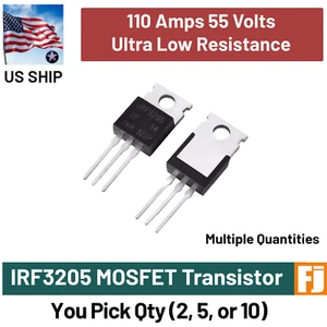IRF3205 IRF3205A vielseitiger Mosfet-Transistor 110A 55V zum Selbermachen | US-Versand - Bild 1 von 4