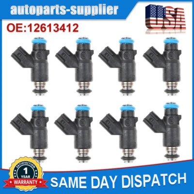 Juego de 8 inyectores de combustible 12613412 para GMC Savana Chevrolet Express 2500 3500 Foto 1 de 4