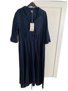 Jigsaw 100% Linen Shirt Dress Size 14 RRP £165 - Picture 1 of 3
