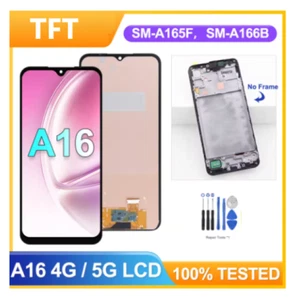 Numériseur écran tactile écran LCD TFT pour Samsung Galaxy A16 4G/5G avec cadre - Photo 1 sur 7