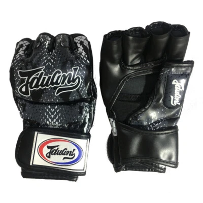 Guantes de boxeo sin dedos Muay Thai MMA artes marciales sparring guantes de arena Foto 1 de 4