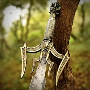 Handmade Hand Forged Damascus Viking Sword, Battle Ready Medieval Sword - Picture 1 of 5