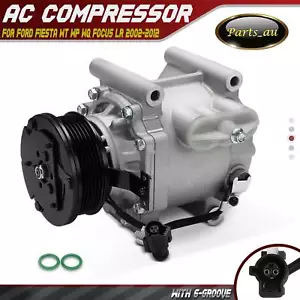 AC A/C Compressor W/ 6-Groove for Ford Fiesta WT WP WQ Focus LR 2002-2012 106 mm - Picture 1 of 9