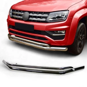 BULL BAR NUDGE DOUBLE SPOILER BAR GRILL GUARD CITY GUARD for VW AMAROK 2010-2016 - Picture 1 of 7