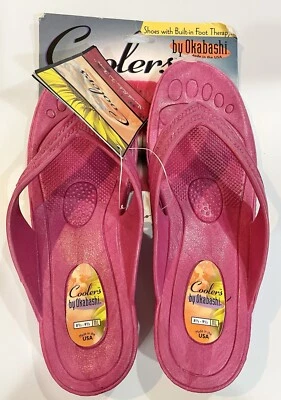 Sandalias rosa para mujer Okabashi Coolers Maui talla ML 8,5-9,5 NUEVAS Foto 1 de 4