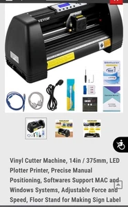 VEVOR Vinyl Cutter Plotter - 14" SignMaster Craft 8 + Accessories - Picture 1 of 5