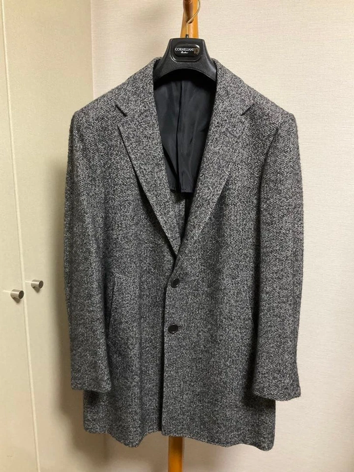 Rare KITON CIPA Line Wool Alpaca Coat Jacket Size 52 Unused Shoulder 48cm Japan - Image 1 of 4