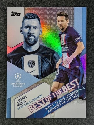 2022-23 Topps UEFA LIONEL MESSI Foilboard Best Of The Best Paris Saint-Germain - Image 1 of 3