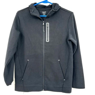 Old Navy Active Boys talla XL 14 - 16 dinámico polar cremallera completa chaqueta gris sudadera con capucha Foto 1 de 4