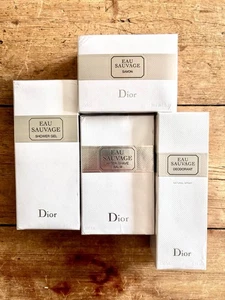 Dior Eau Sauvage Aftershave Balm-Shower gel-Deo Spray-Soap - Picture 1 of 4