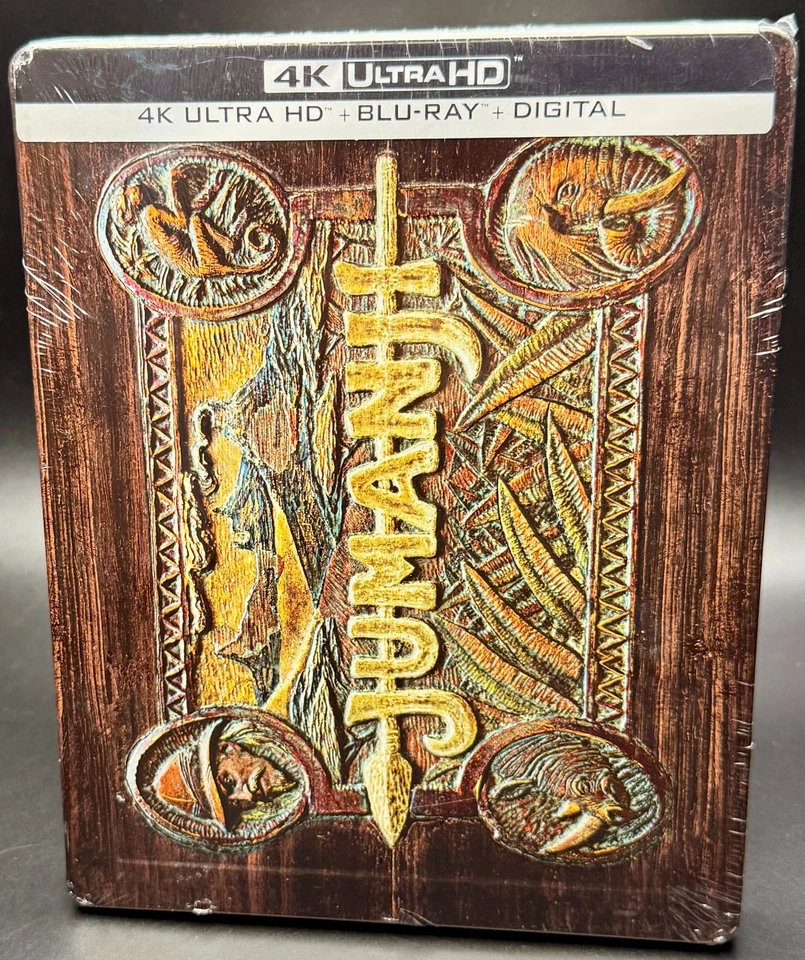 JUMANJI (1995) US EXCLUSIVE 4K UHD BLU-RAY STEELBOOK ** NEW & SEALED !! ** - Image 1 of 4