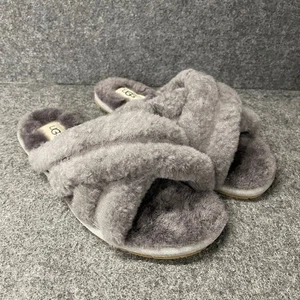 UGG Scufitta Shearling Slide Slipper Women's Size 7 Charcoal  - Picture 1 of 7