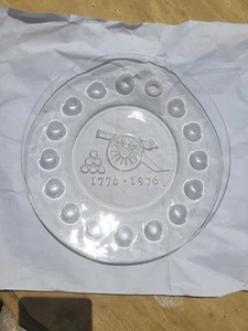 Bicentennial Glass Plate Vtg - Picture 1 of 6