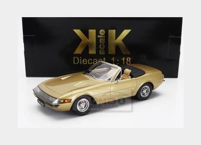 1:18 KK SCALE Ferrari 365 Gts Daytona Spider Open 1969 Gold Met KKDC180614 - Immagine 1 di 2