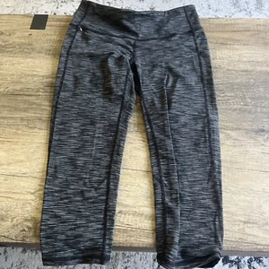 ATHLETA Energy Chaturanga Capri Leggings (722061) Space Dye Black Gray Sz Small - Picture 1 of 3