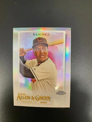 2020 TOPPS CHROME ALLEN & GINTER JOSE RAMIREZ  # 210 - Image 1 of 2