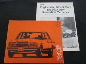1977 1978 Mercedes 280E Rare DEALER-only Brochure W123 280 E Sedan Sales Catalog - Picture 1 of 12