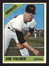 1966 OPC O-Pee-Chee #126 Jim Palmer - EX-MT+ (Rookie Card)