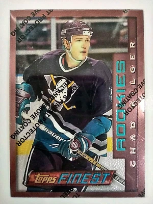 1995-96 Topps Finest #81 Chad Kilger Rookie RC Mighty Ducks Anaheim Unpeeled - Image 1 of 4