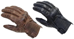 Motorrad Leder Handschuhe - Trilobite Cafe - Sommer Touring City Urban Retro - Bild 1 von 7