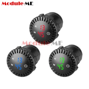 12V/24V Impermeable Coche Barco Motocicleta Reloj Digital Táctil Pantalla LED Herramienta Nuevo - Imagen 1 de 18