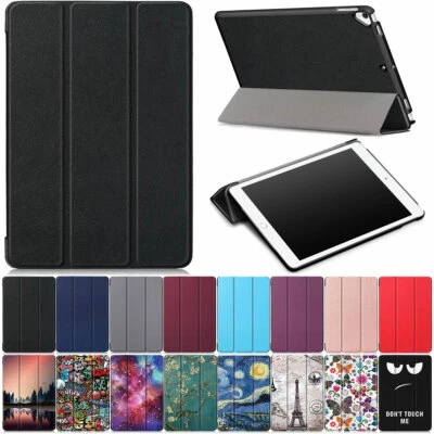 Folio Ultra Slim Tri-Fold Stand Leather Magnetic Smart Case Cover For Apple iPad - Image 1 of 3