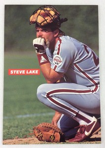 1991 Philadelphia Phillies Medford Photo Card-Steve Lake 
