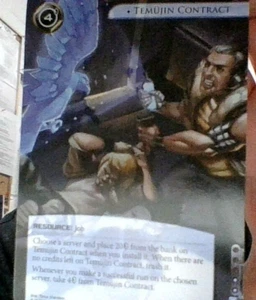 Netrunner LCG Temujin Contract Official FFG Alt Art Card - Picture 1 of 1