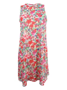 Tommy Hilfiger Women's Floral-Print Chiffon Shift Dress - Picture 1 of 2