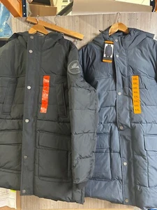Heritage 63 Pajar wattierter Herrenmantel Parka mit Kapuze schwarz grau neu mit Etikett - Bild 1 von 16