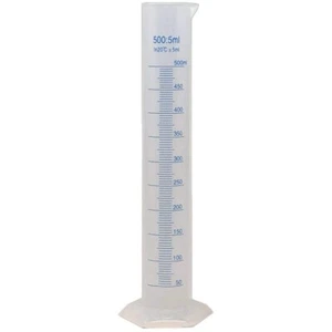 Cilindro graduado de plástico de 500 ml, métrico único, Karter Scientific (único) - Imagen 1 de 1