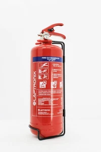 2KG DRY POWDER ABC FIRE EXTINGUISHER HOME OFFICE CAR VANS KITCHEN WITH BRACKET - Picture 1 of 1