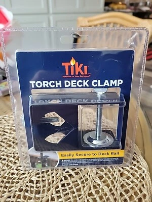 TIKI Brand Universal Torch Deck Clamp Mounting Bracket Accessory Black NEW - Image 1 of 2