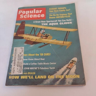 1967 August, Popular Science Monthly Magazine, How We'll Land On Moon (MH417)  - Image 1 of 3