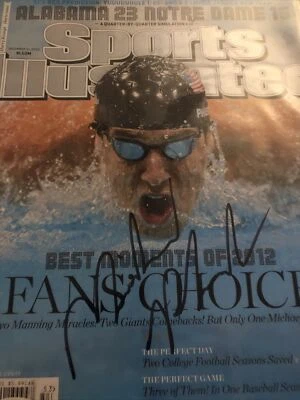 Michael Phelps Firmado Deportes Ilustrado JSA AUTENTICADO Foto 1 de 4