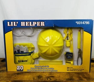 Lil Helper Zimmermann Werkzeugset 20-teilig Schutzhelm Handschuhe Lineal Hammer Alter 7 Plus  - Bild 1 von 5