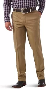 Wrangler Riata Men's Khaki Chino Flat Front Relaxed Chino Pants Size 30 x 30 - Picture 1 of 3