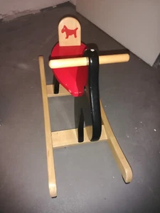 Ikea Schaukeltier Schaukelpferd Schaukelelch Ekorre Buchenholz lackiert - Bild 1 von 2
